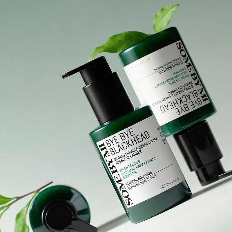 غسول باي باي بلاك هيدز بالشاي الأخضر من سوم باي مي 120 جم – تنظيف عميق وإزالة الرؤوس السوداء بفقاعات الأكسجين - الصورة 2